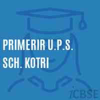 Primerir U.P.S. Sch. Kotri Middle School Logo