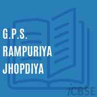 G.P.S. Rampuriya Jhopdiya Primary School Logo