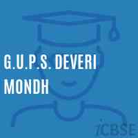 G.U.P.S. Deveri Mondh Middle School Logo