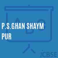 P.S.Ghan Shaym Pur Primary School Logo