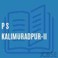 P S Kalimuradpur-Ii Primary School Logo
