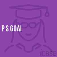 P S Goai Primary School Logo