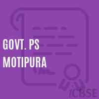 Govt. Ps Motipura Primary School Logo