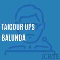 Taigour Ups Balunda Middle School Logo