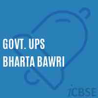 Govt. Ups Bharta Bawri Middle School Logo