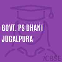 Govt. Ps Dhani Jugalpura Primary School Logo