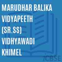 Marudhar Balika Vidyapeeth (Sr.Ss) Vidhyawadi Khimel High School Logo