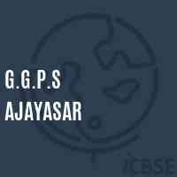 G.G.P.S Ajayasar Primary School Logo