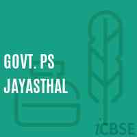 Govt. Ps Jayasthal Primary School Logo
