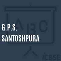 G.P.S. Santoshpura Primary School Logo