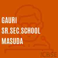 Gauri Sr.Sec.School Masuda Logo