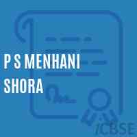 P S Menhani Shora Primary School Logo