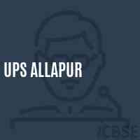 Ups Allapur Middle School Logo