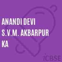 Anandi Devi S.V.M. Akbarpur Ka Middle School Logo