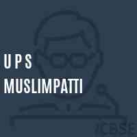 U P S Muslimpatti Middle School Logo