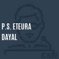 P.S. Eteura Dayal Primary School Logo
