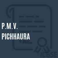 P.M.V. Pichhaura School Logo