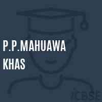 P.P.Mahuawa Khas Primary School Logo