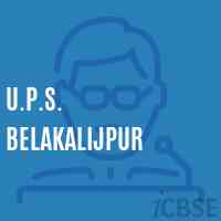 U.P.S. Belakalijpur Middle School Logo