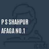 P S Shahpur Afaga No.1 Primary School Logo