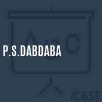 P.S.Dabdaba Primary School Logo