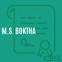 M.S. Boktha Primary School Logo