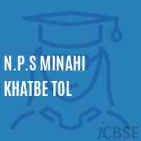 N.P.S Minahi Khatbe Tol Primary School Logo