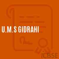 U.M.S Gidrahi Middle School Logo