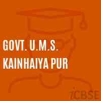 Govt. U.M.S. Kainhaiya Pur Middle School Logo