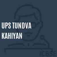 Ups Tundva Kahiyan Middle School Logo
