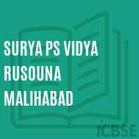 Surya Ps Vidya Rusouna Malihabad Primary School Logo