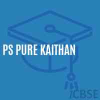 Ps Pure Kaithan Primary School Logo