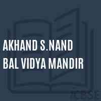 Akhand S.Nand Bal Vidya Mandir Primary School Logo