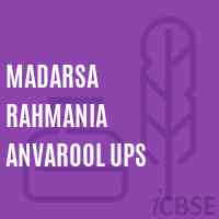 Madarsa Rahmania Anvarool Ups Middle School Logo
