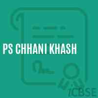 Ps Chhani Khash Primary School Logo