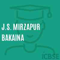 J.S. Mirzapur Bakaina Middle School Logo