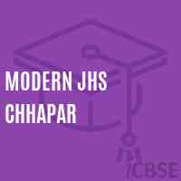 Modern Jhs Chhapar Middle School Logo