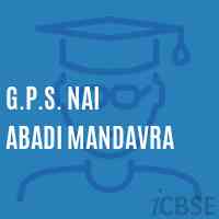 G.P.S. Nai Abadi Mandavra Primary School Logo