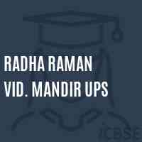 Radha Raman Vid. Mandir Ups Middle School Logo