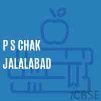 P S Chak Jalalabad Primary School Logo