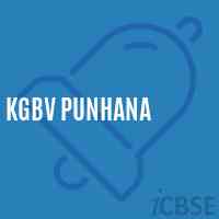 Kgbv Punhana High School Logo