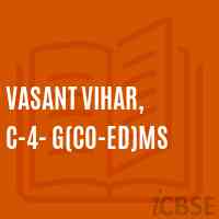 Vasant Vihar, C-4- G(Co-ed)MS Middle School Logo
