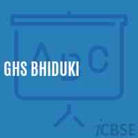 Ghs Bhiduki Secondary School Logo