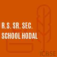 R.S. Sr. Sec. School Hodal Logo
