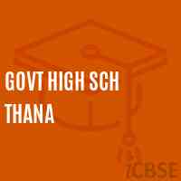 Govt High Sch Thana Secondary School Logo