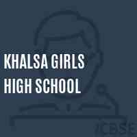 Khalsa Girls High School Logo