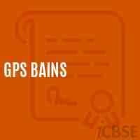 Gps Bains Primary School Logo