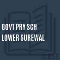 Govt Pry Sch Lower Surewal Primary School Logo