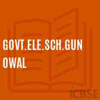 Govt.Ele.Sch.Gunowal Primary School Logo
