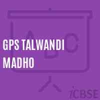 Gps Talwandi Madho Primary School Logo